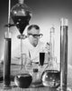 Scientist Working in a Chemical Laboratory Fine Art Print