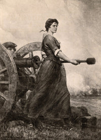 Molly Pitcher at the Battle of Monmouth, 1778 Fine Art Print