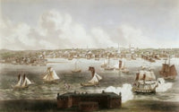 Newport, Rhode Island in 1730 Fine Art Print by J.P. Newell