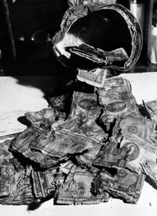 Damaged Dollar Bills Fine Art Print at the US Treasury Department