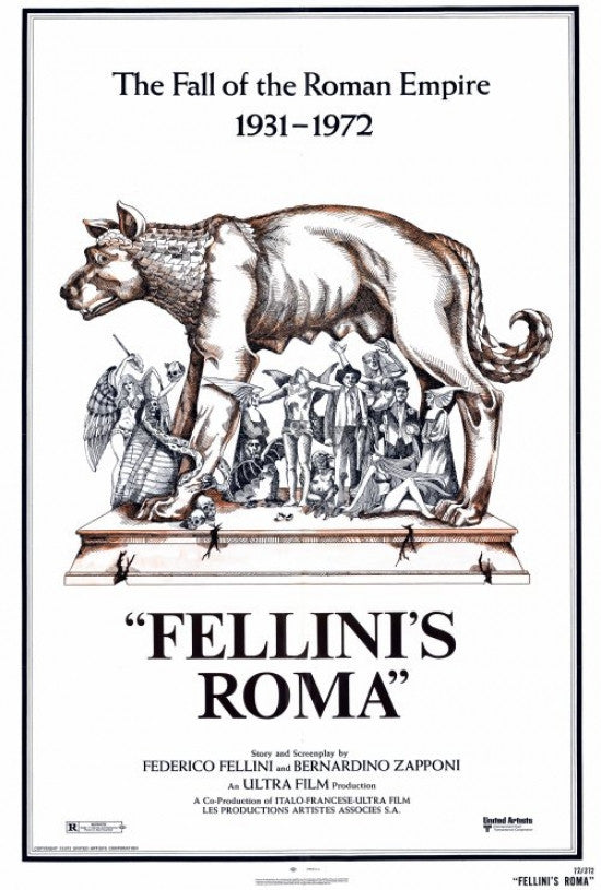 Fellini's Roma Movie Poster Print | Classic Film Art