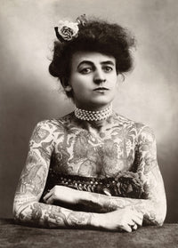 Maud Wagner Cabinet Photograph - American Circus Performer & Tattoo Artist (1911)