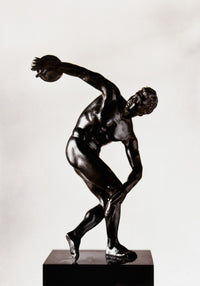 The Discobolus - Roman Bronze Copy of the Greek Statue by Myron Fine Art Print