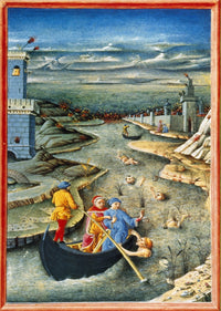 Dante's Inferno: Styx - 15th Century Italian Manuscript Illumination Poster Print