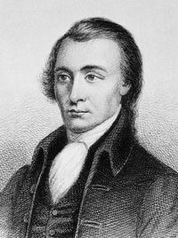 Matthew Thornton American Physician Line Engraving Print