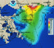 Predicted Effects of Hurricane Camille Fine Art Print by Science Source
