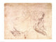 Studies of Hands and an Arm Fine Art Print by Michelangelo Buonarroti