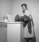 Woman Doing Laundry Fine Art Print - Available in Multiple Sizes