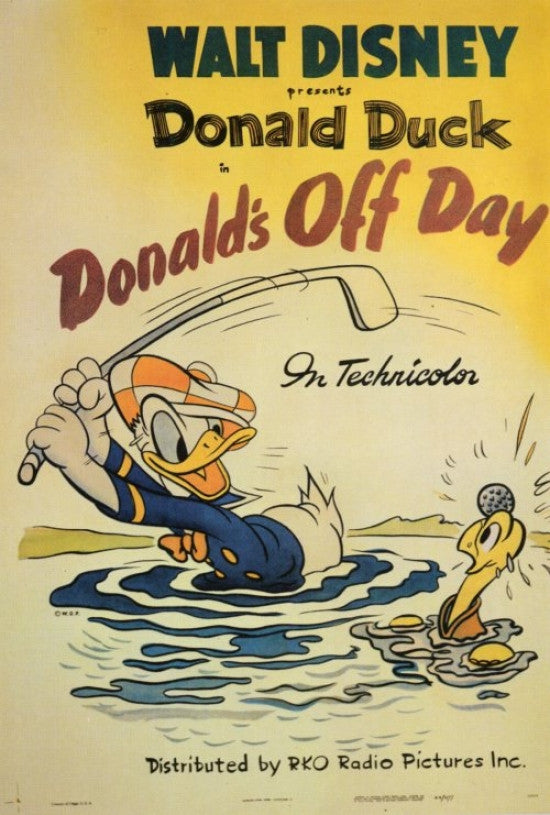 Donald's Off Day Movie Poster Print - 27x40