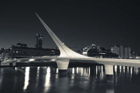 Puente De La Mujer Footbridge in Puerto Madero Poster Print by Panoramic Images