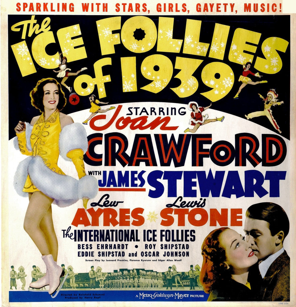 The Ice Follies of 1939 Movie Poster Jumbo Window Card