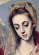Holy Family - Detail Of Madonna Fine Art Print by El Greco