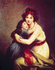 Madame Vigee-lebrun and Her Daughter Fine Art Print by Elisabeth Louise Vigee Le Brun
