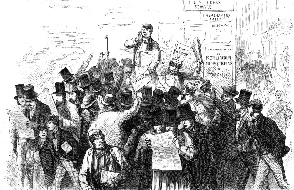 Abraham Lincoln Assassination Fine Art Print by Mary Evans Picture Library