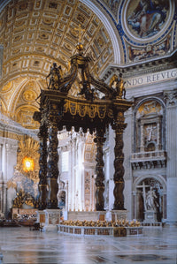Canopy of Saint Peter Fine Art Print - Vatican City