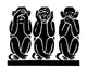 See No Evil, Hear No Evil, Speak No Evil Poster Print
