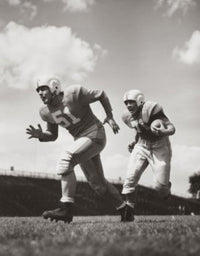 Dynamic Football Action Poster Print - Two Players on Field