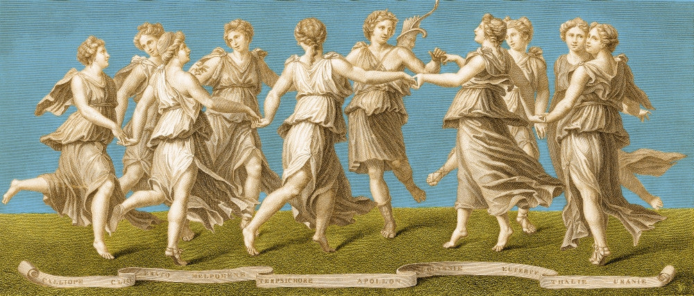 Dance of Apollo with the Nine Muses Fine Art Print by Science Source