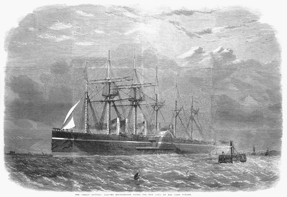 Great Eastern Ship Fine Art Print - Historic Voyage 1860
