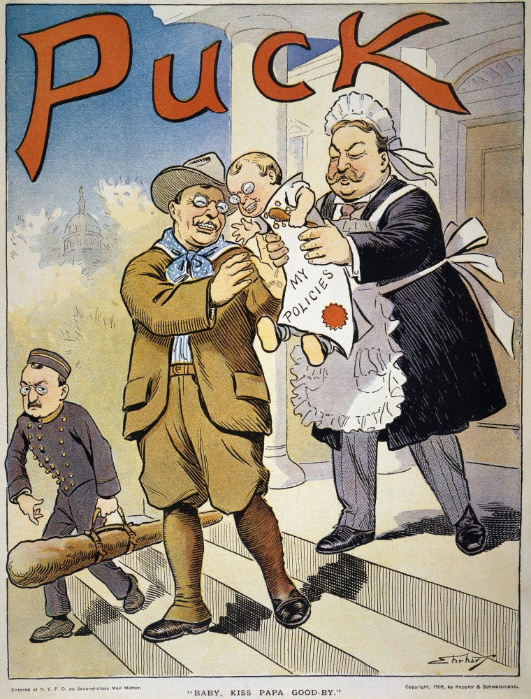 Theodore Roosevelt Cartoon Fine Art Print (1909) | Granger Collection