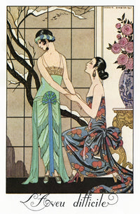 Barbier: Confession, 1923 - Fashion Plate Illustration by George Barbier