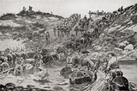 British Forces Crossing a River - Second Boer War Art Print