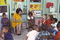 Lady Bird Johnson's Visit to Project Head Start Poster Print