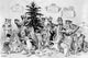 Santa Claus is a Darling Wall Art Print by Louis Wain
