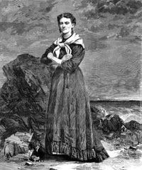 Ida Lewis American Lighthouse Keeper Wood Engraving Print
