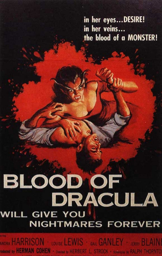Blood of Dracula Movie Poster (11 x 17) | Posterazzi