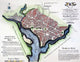 Washington D.C. 1792 Engraved Map by Andrew Ellicott - Fine Art Print