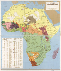 Ethnolinguistic Map of Africa Fine Art Print