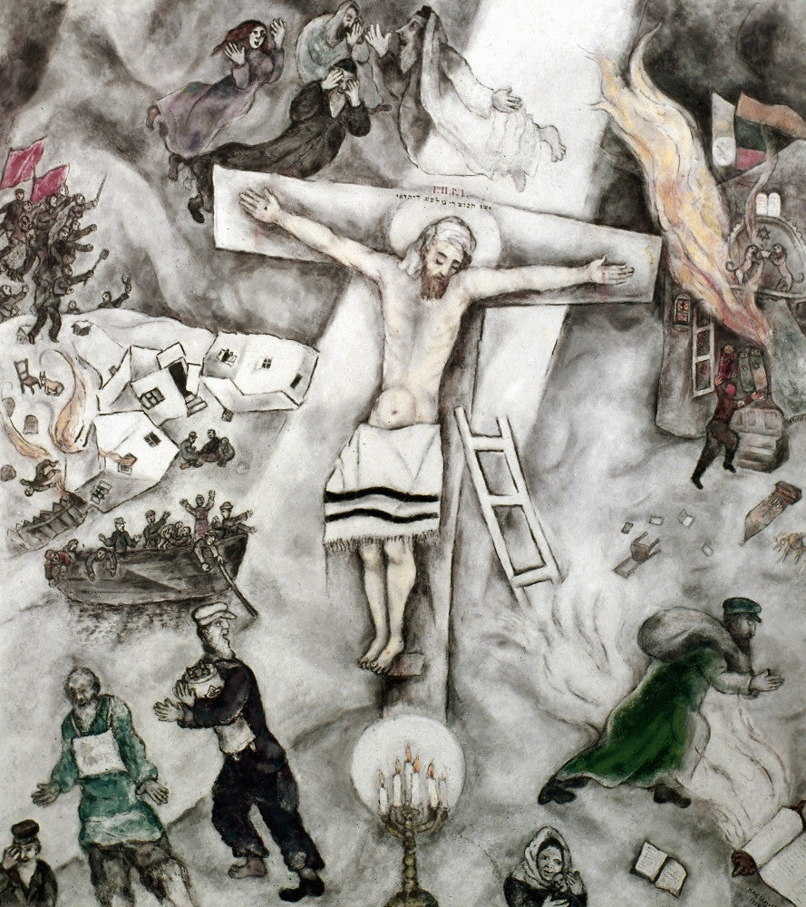 White Crucifixion Fine Art Print by Marc Chagall - 1938