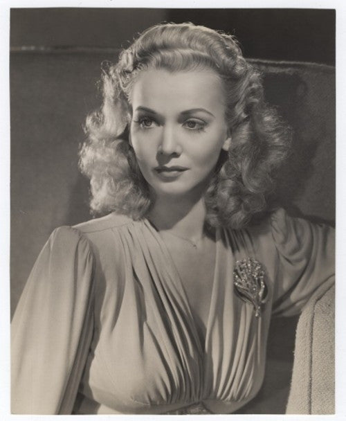 Carole Landis Dress with Broach Photo Print