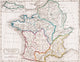 Map of France Gallia Antiqua Fine Art Print by Ken Welsh