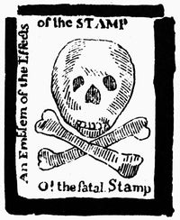 Stamp Act Cartoon Fine Art Print - 1765 | Posterazzi
