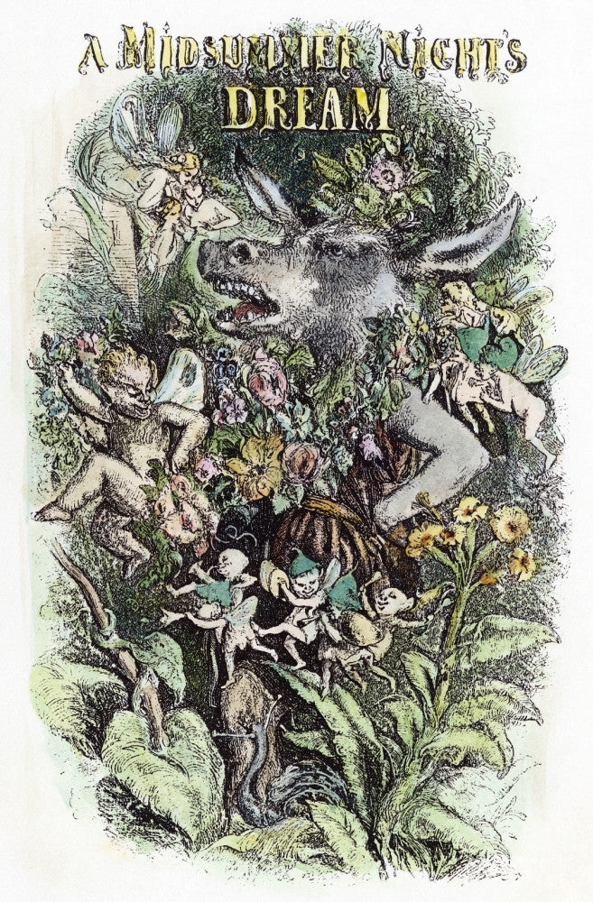 Shakespeare's A Midsummer Night's Dream Title Page Fine Art Print by Sir John Gilbert