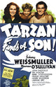 Tarzan Finds A Son! Movie Poster Print featuring Maureen O'Sullivan and Johnny Weissmuller