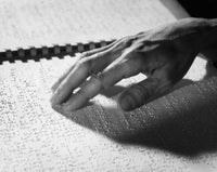 Close-Up Braille Reading Fine Art Print - Perfect for Home or Office