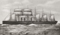 Ss Great Eastern Iron Sailing Steam Ship Fine Art Print by Hilary Jane Morgan