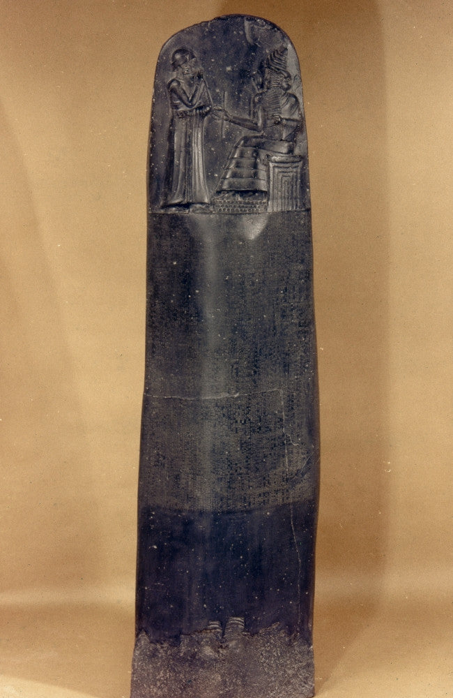 Code of Hammurabi Diorite Stele Fine Art Print by Granger Collection