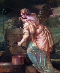 Woman of Samaria at Well Fine Art Print by Veronese