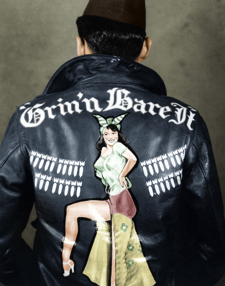 WWII Bomber Jacket Photograph - B-17 Flying Fortress Crew | Posterazzi