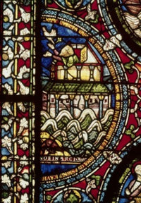 Noah's Ark Stained Glass Fine Art Print - Multiple Sizes Available