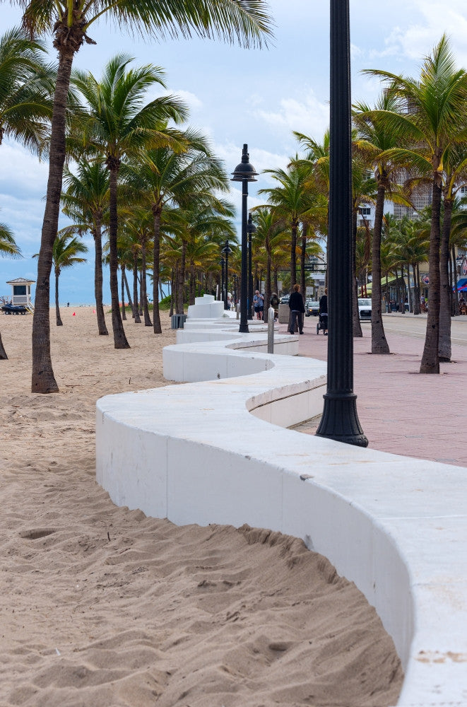 Beach Wall in Fort Lauderdale Fine Art Print by Panoramic Images