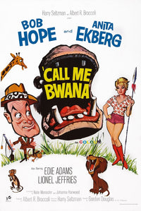 Call Me Bwana Movie Poster Print Featuring Bob Hope and Anita Ekberg