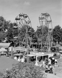 Ferris Wheels at Fun Fair Fine Art Print - Multiple Sizes Available