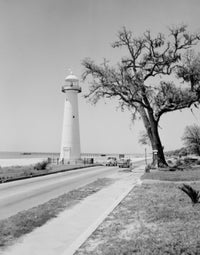 Biloxi Lighthouse and Highway 90 Fine Art Print - USA