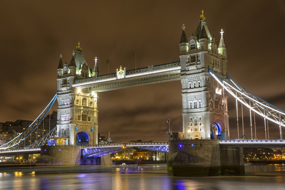 Tower Bridge at Night Fine Art Print by Robert Postma