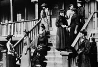Historic Howard University Coeds on Miner Hall Steps Poster Print
